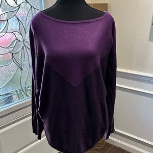 IMAN Vibrant Purple Knit Top